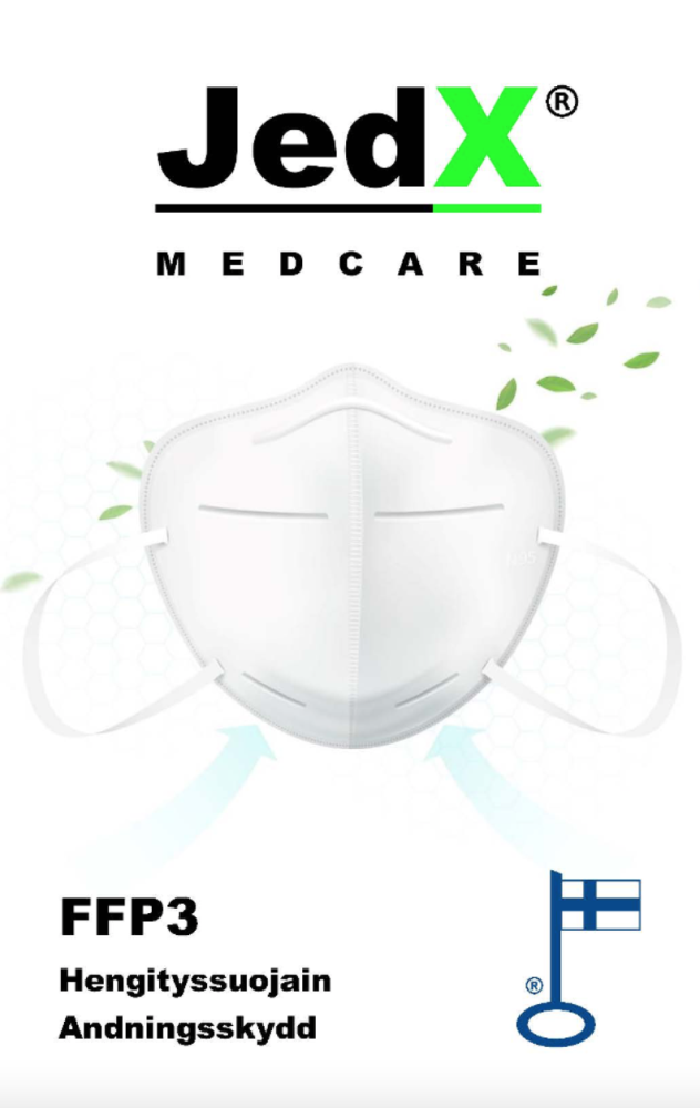 FFP3 HENGITYSSUOJAIN (FIN) 1 KPL
