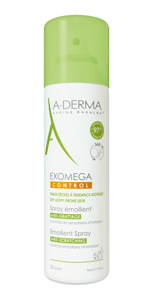 A-DERMA EXOMEGA CONTROL SPRAY KUTINAA VÄHENTÄVÄ SUIHKE 200 ML