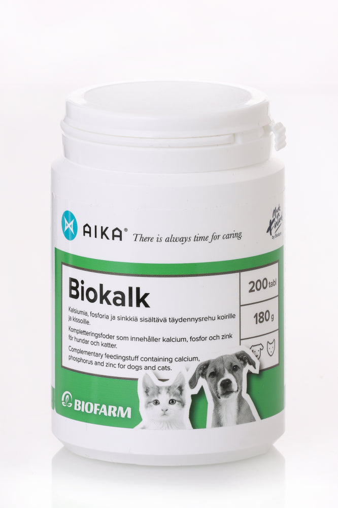 AIKA BIOKALK KOIRILLE JA KISSOILLE 200 TABLETTIA
