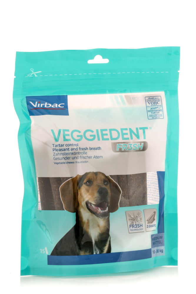 VIRBAC VEGGIEDENTFRESH KOIRILLE 10-30 KG 15 KPL