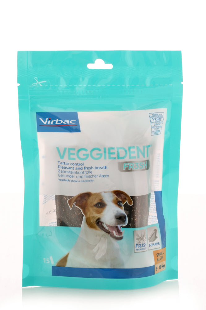 VIRBAC VEGGIEDENTFRESH KOIRILLE 5-10 KG SUUN HOITOON 15 KPL