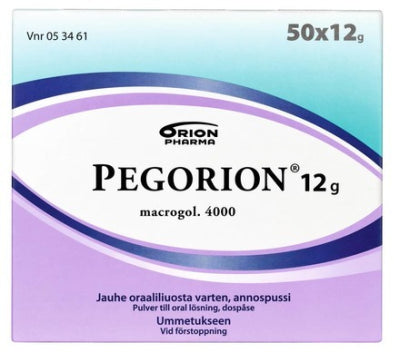 PEGORION 12 g jauhe oraaliliuosta varten, annospussi 50x12 g