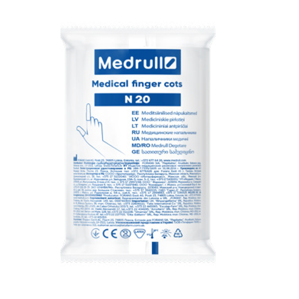 MEDRULL FINGER COTS SORMISUOJA LATEKSI 20 KPL