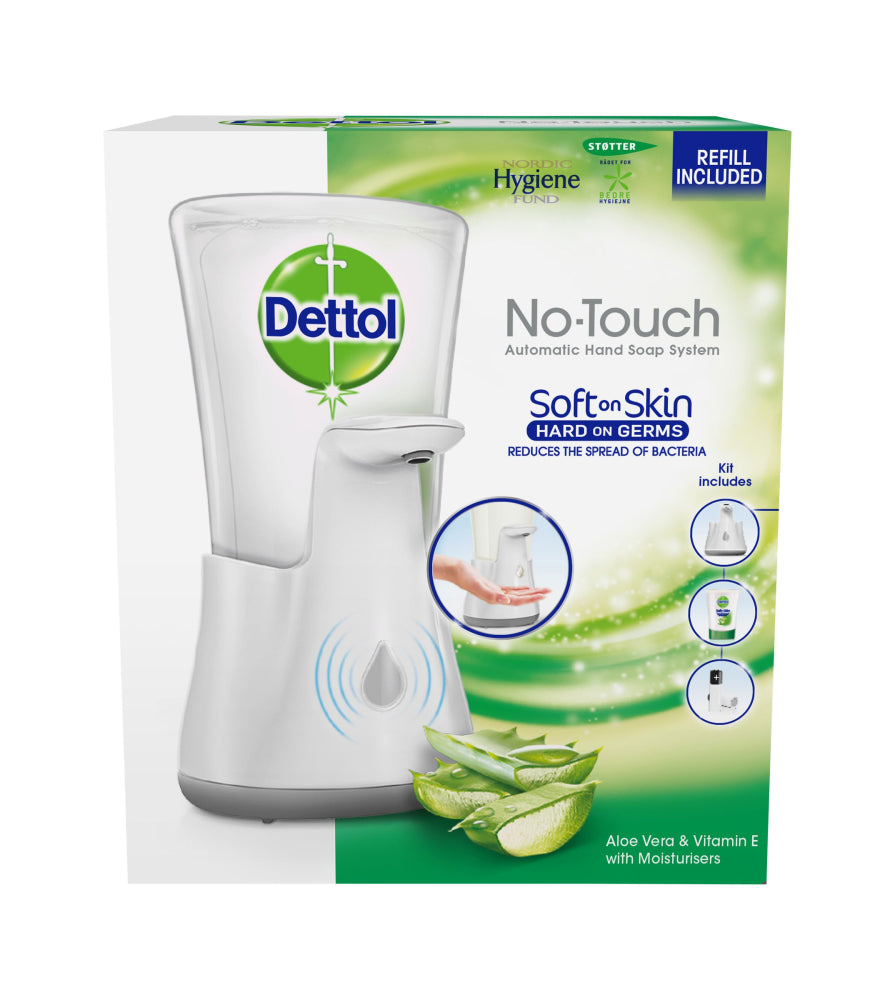 DETTOL NO-TOUCH SOAP STARTER KIT KÄSISAIPPUAN ANNOSTELUJÄRJESTELMÄ 250 ML