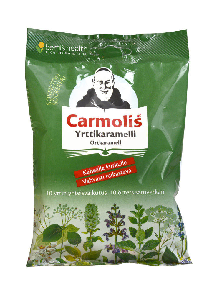 CARMOLIS YRTTIKARAMELLI SOKERITON 70 G