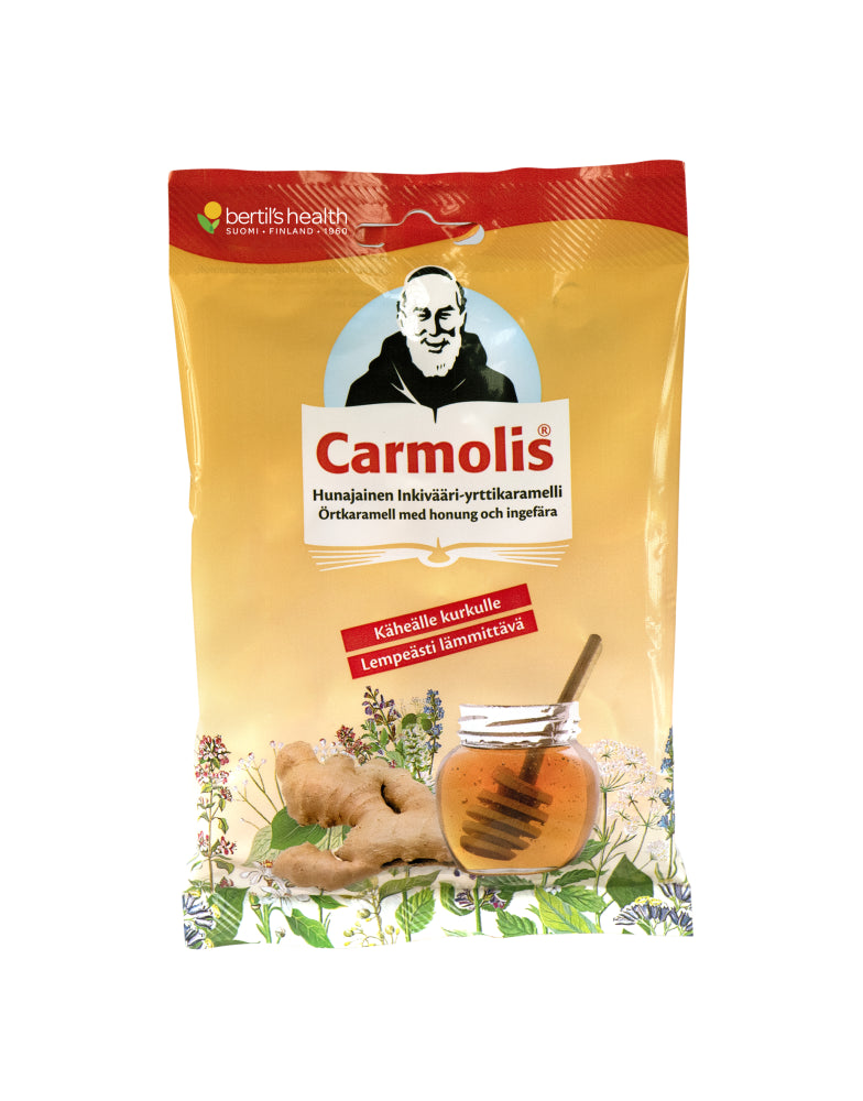 CARMOLIS YRTTIKARAMELLI INKIVÄÄRI-HUNAJA 72 G