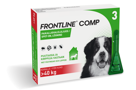 FRONTLINE COMP 361,8 mg/402 mg vet paikallisvaleluliuos koirille (>40kg)
