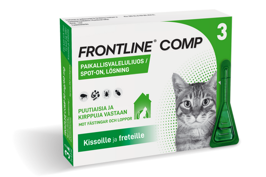 FRONTLINE COMP 50 mg/60 mg vet paikallisvaleluliuos kissoille ja freteille