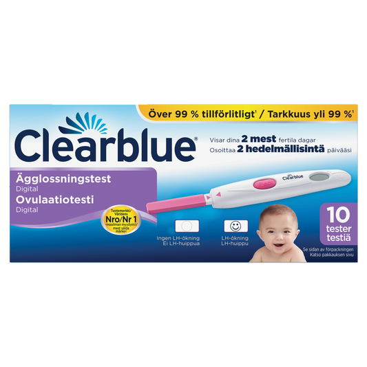 CLEARBLUE DIGITAALINEN OVULAATIOTESTI 10 KPL