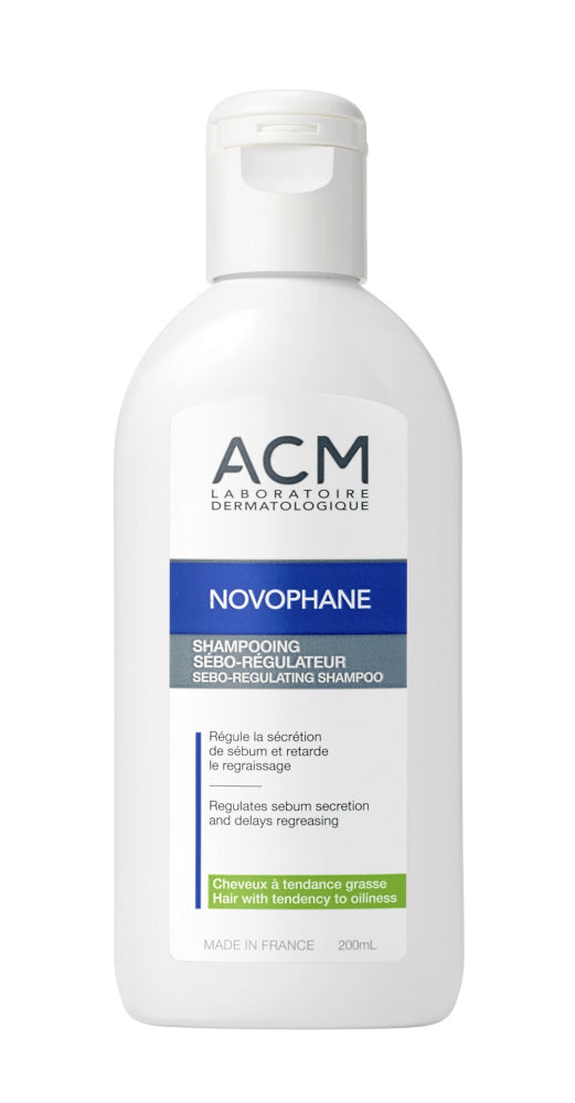 ACM NOVOPHANE SEBO-REG SHAMPOO RASVOITTUVILLE HIUKSILLE 200 ML