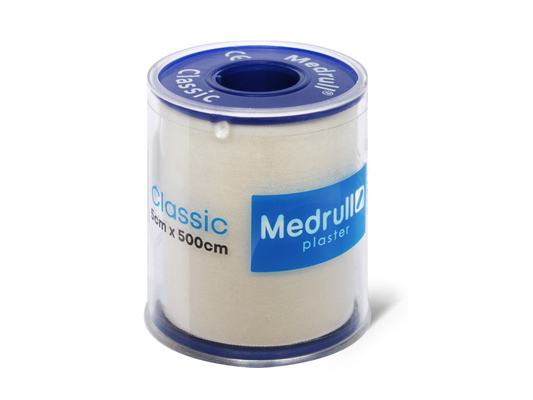 MEDRULL CLASSIC KIINNELAASTARI VALKOINEN 5CM X 500CM 1 KPL