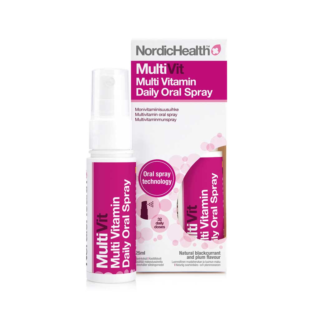 NORDIC HEALTH MultiVit vitamiinisuusuihke 25 ml