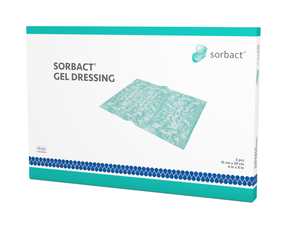 SORBACT Gel dressing haavasidos 15 cm x 20 cm 5 kpl