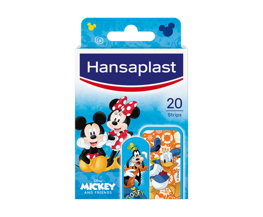 HANSAPLAST Mickey & friends kuvioitu laastari 20 kpl