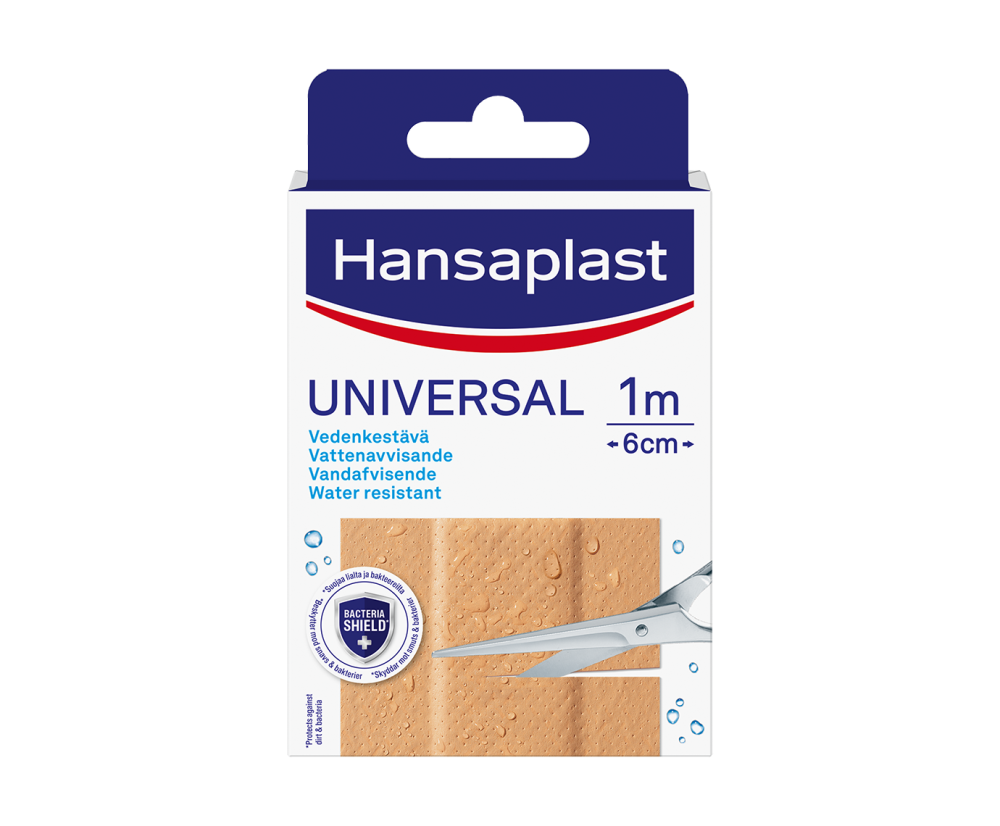 HANSAPLAST Universal 1 m x 6 cm leikattava vedenkestävä 1 m