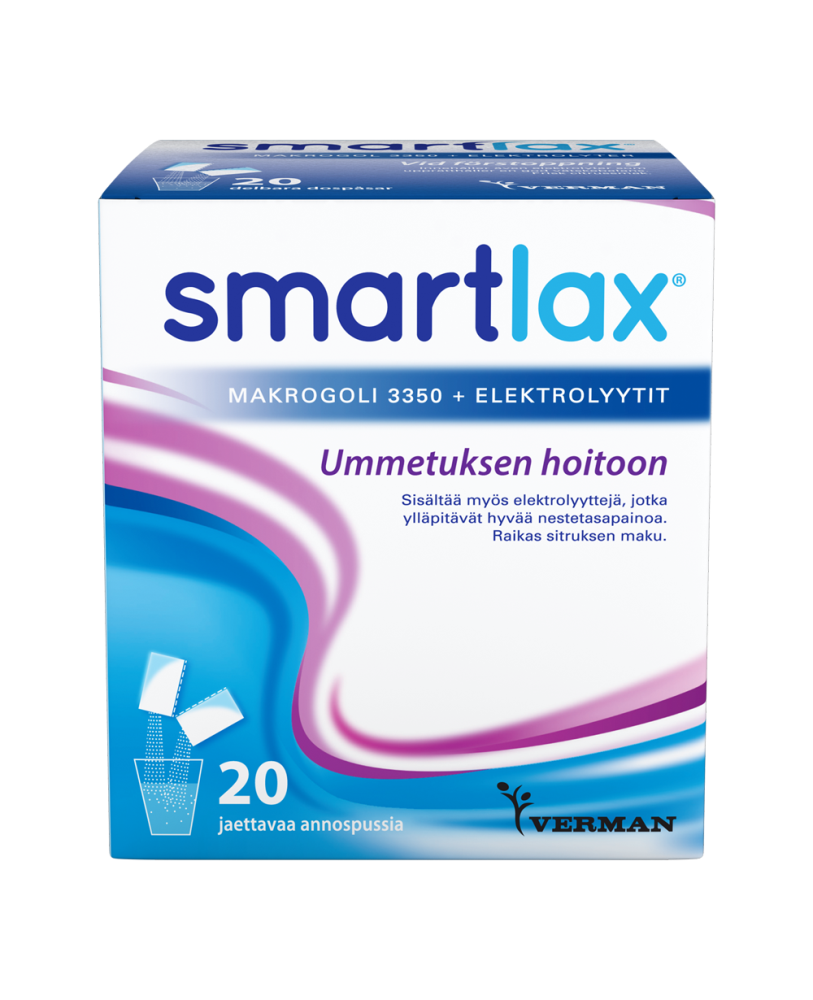 SMARTLAX makrogoli + elektrolyytit 20 pussia