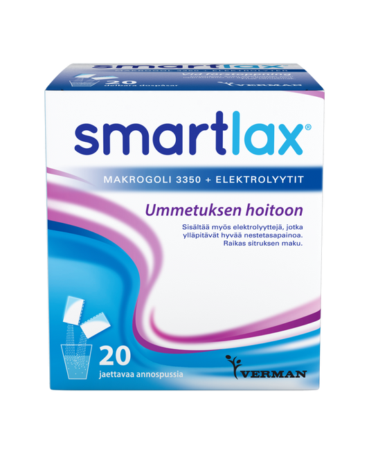 SMARTLAX makrogoli + elektrolyytit 20 pussia