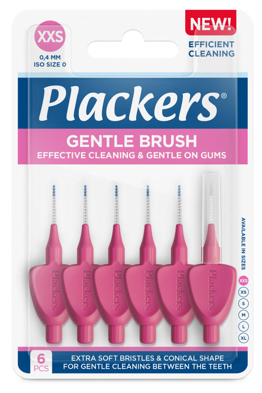 PLACKERS Gentle Brush XXS 0.4 mm hammasväliharja 6 kpl