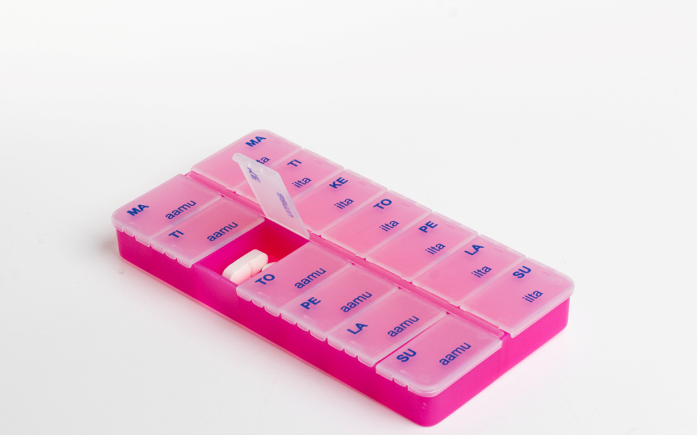 TERVEYSTUTKA 2x7 viikkodosetti 1 kpl