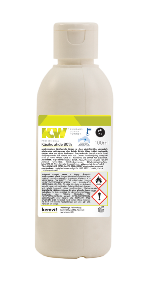 KW Desinfioiva käsihuuhde 80%