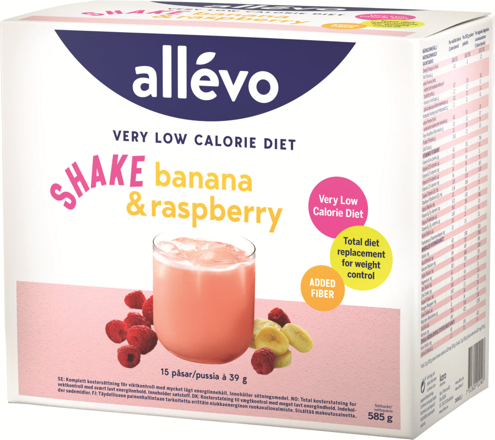 ALLEVO VLCD Shake Banana&Rasberry ateriankorvike
