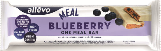 ALLEVO One Meal Bar mustikanmakuinen ateriankorvike