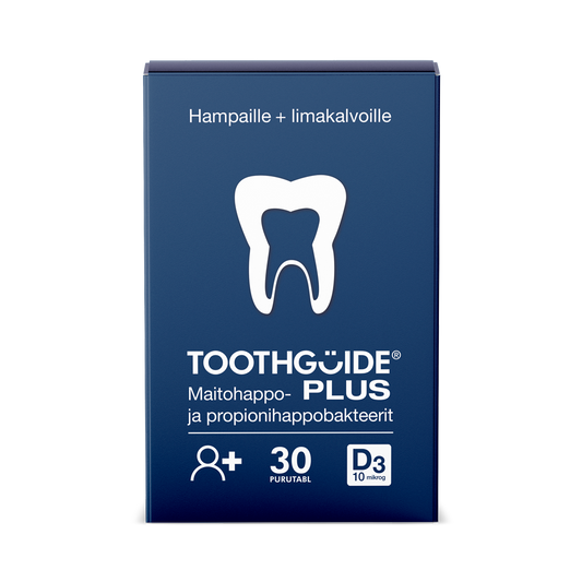 TOOTHGUIDE Aikuiset Plus maitohappobakteerivalmiste 30 kpl