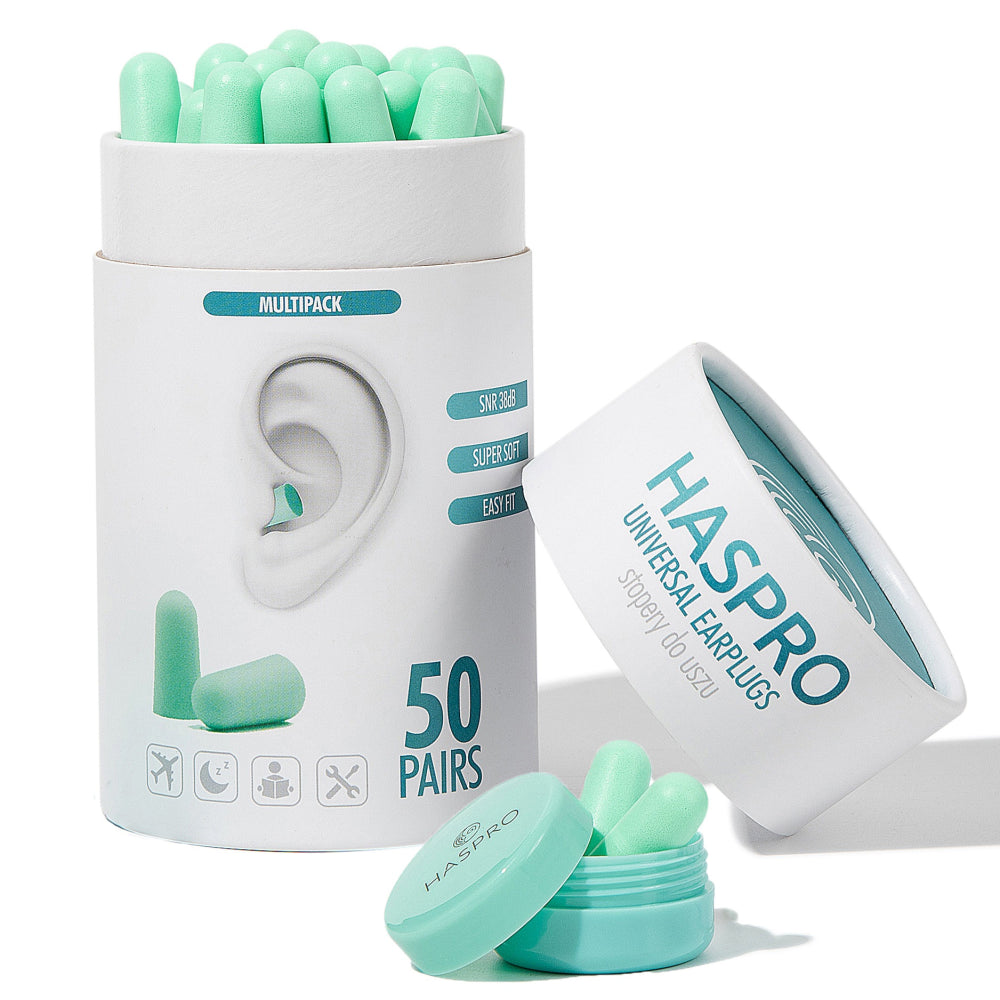 HASPRO Universal korvatulpat minttu 50 paria