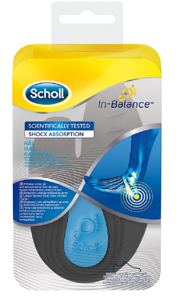 SCHOLL In-Balance Pain Relief pohjalliset, kantapää, koko S, 37-39,5 1 pari
