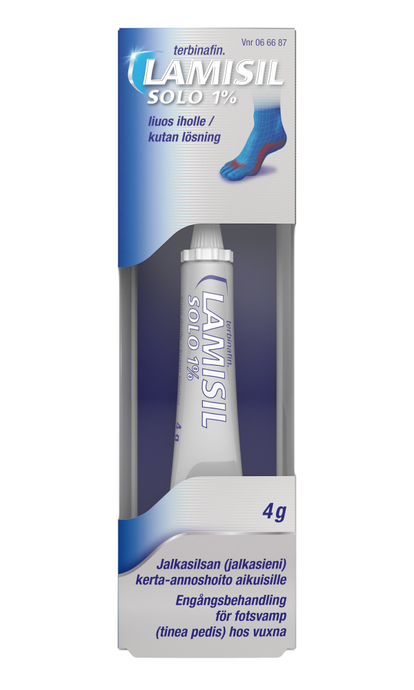 LAMISIL SOLO 10 mg/g liuos iholle 4 g