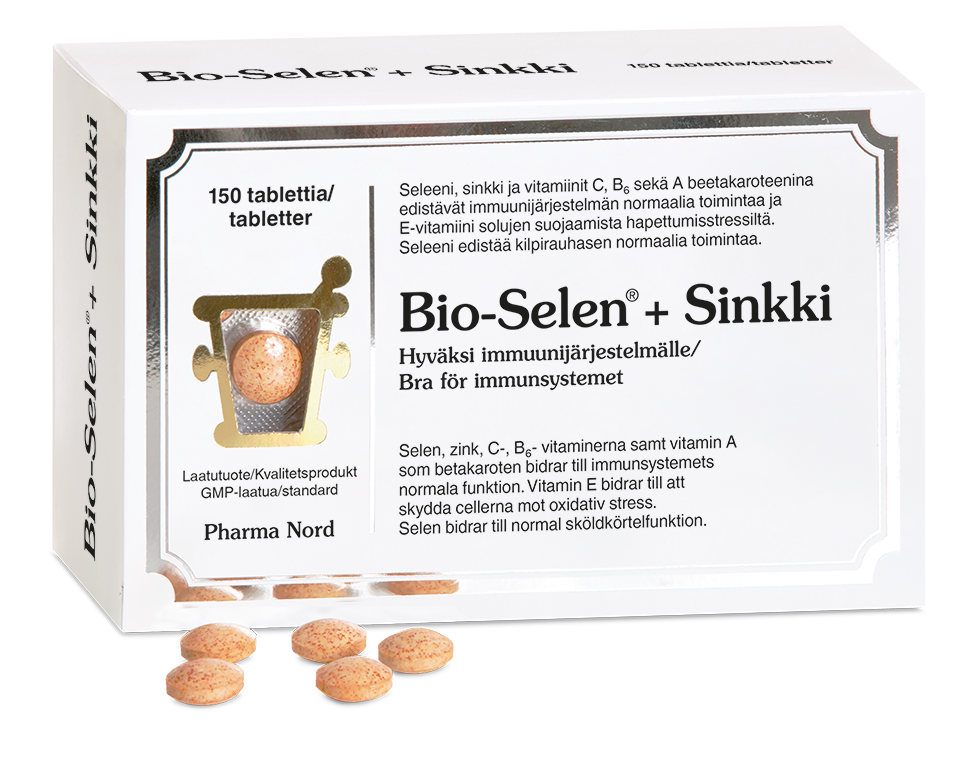 BIO-Selen+sinkki ravintolisä 150 tablettia