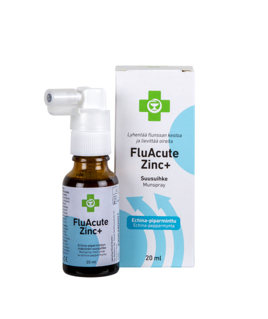 APTEEKKI Fluacute Zinc+ echina-piparminttu sinkkiasetaattisuihke 20 ml