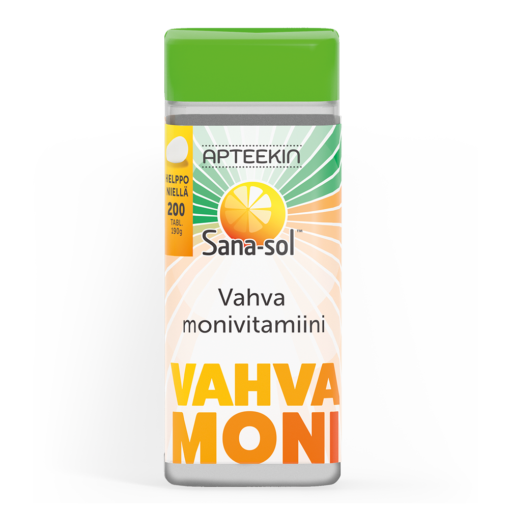 APTEEKIN Sana-sol vahva monivitamiini 200 tabl.