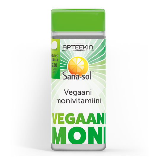 APTEEKIN Sana-sol vegaani monivitamiini 220 tabl.