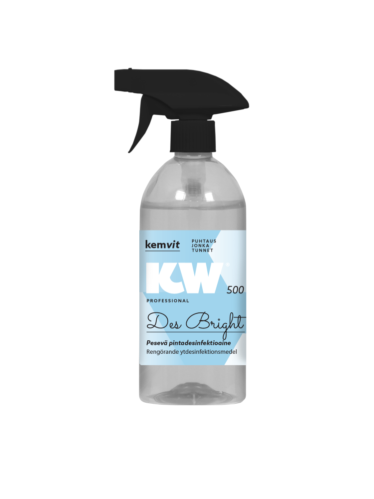 KW Des bright pesevä pintadesinfektioaine 500 ml