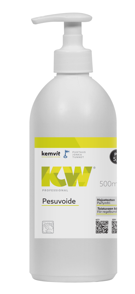 KW Pesuvoide hajusteeton kuivalle ja herkälle iholle 500 ml