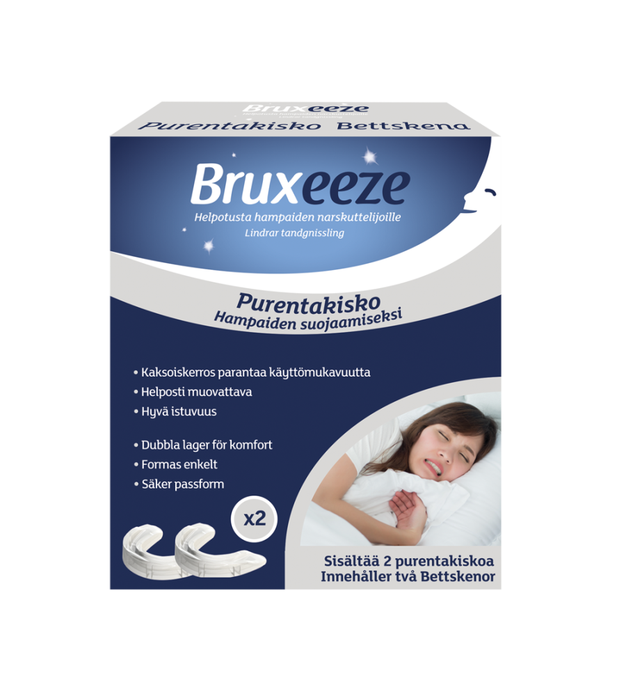 BRUXEEZE Night guard purenkatakisko 2 kpl