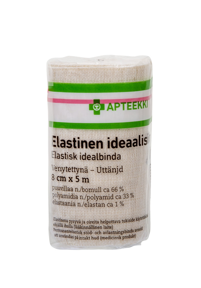 APTEEKKI Ideaaaliside elastinen 8 cm x 5 m 1 kpl