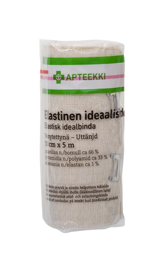 APTEEKKI Ideaaliside elastinen 10 cm x 5 m 1 kpl