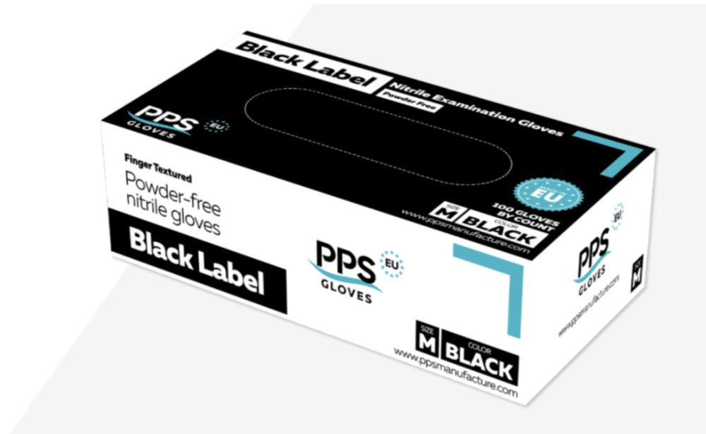 SAFE Care nitriilikäsine musta, koko L 100 kpl