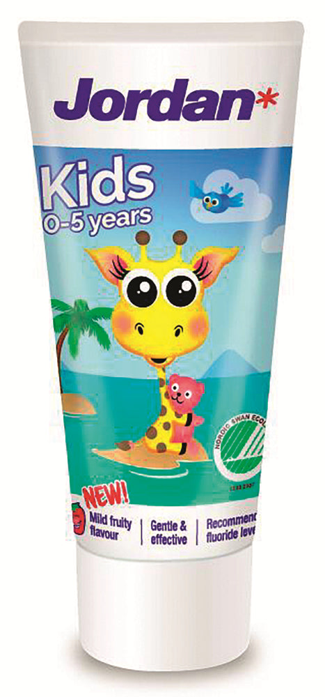 JORDAN Kids 0-5-vuotta Mild Strawberry hammastahna 50 ml