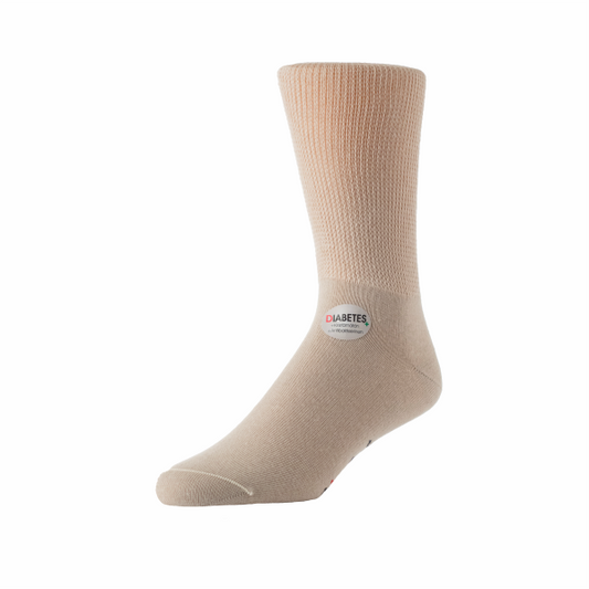 VENDI Hopeakuitusukka diabeetikoille kiristämätön beige, koko 40-42 1 kpl