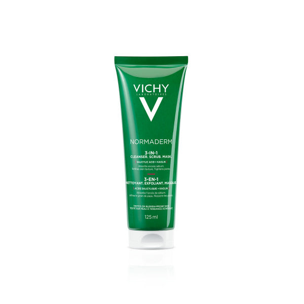 VICHY Normaderm 3 in 1 monitoimituote kasvojen puhdistukseen 125 ml