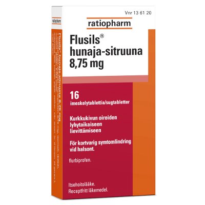 FLUSILS Hunaja-sitruuna 8,75 mg imeskelytabletti 16 kpl