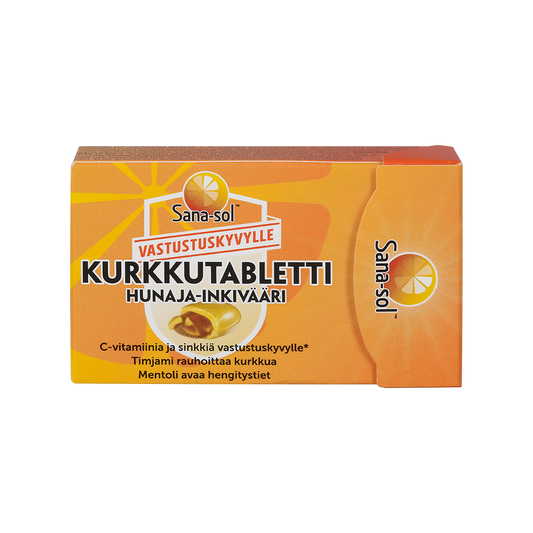 SANA-SOL Hunaja-inkivääri kurkkutabletti 16 kpl