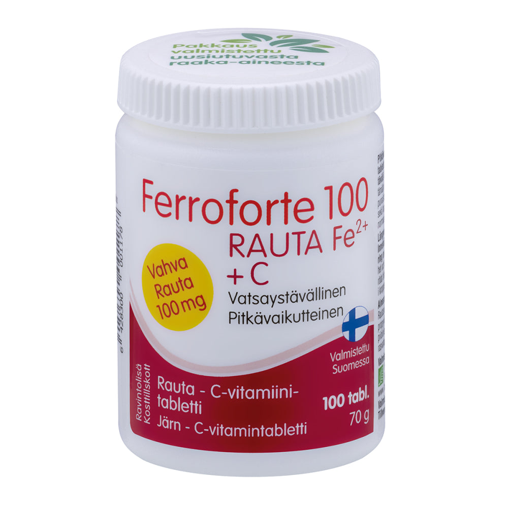 FERROFORTE 100 Rauta - C-vitamiinitabletti 100 kpl