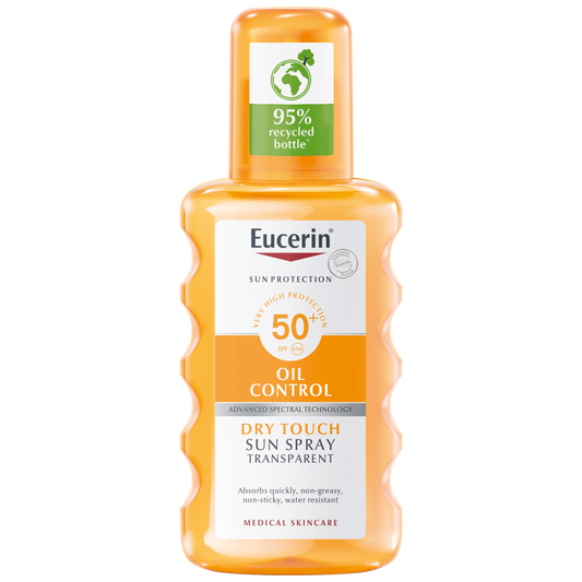 EUCERIN Sun spray transparent SPF50 aurinkosuojasuihke vartalolle 200 ml
