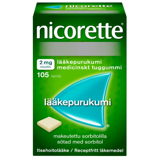 NICORETTE 2 mg lääkepurukumi 105 kpl