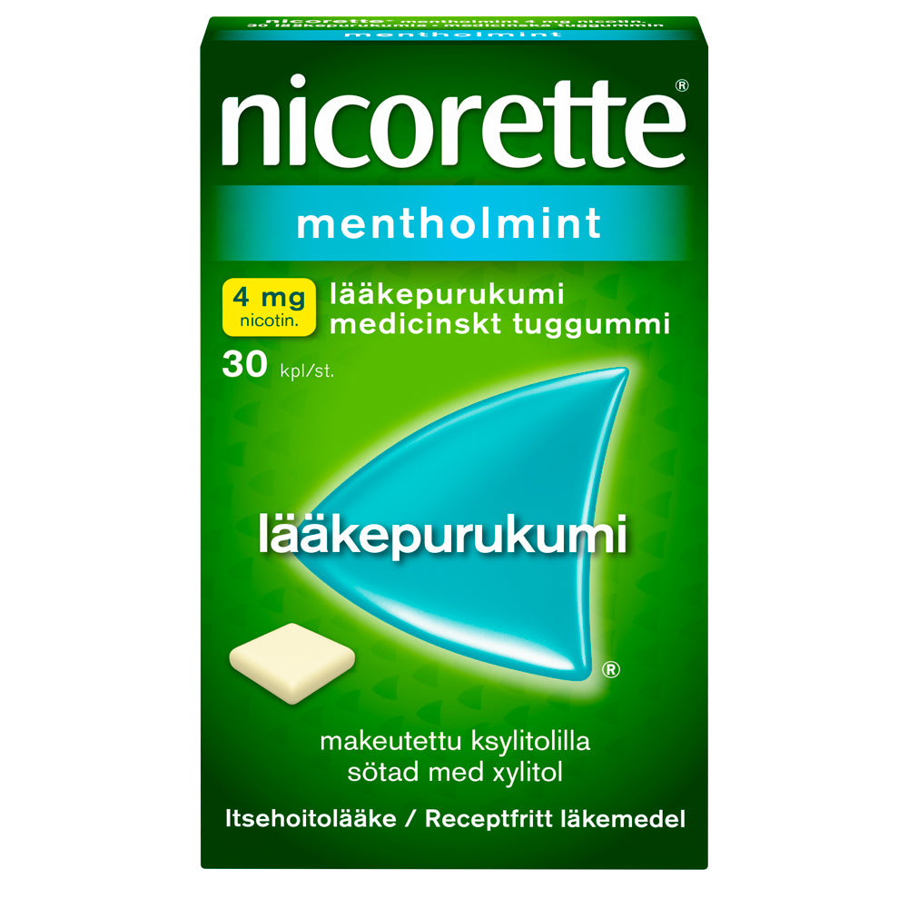 NICORETTE MENTHOLMINT 4 mg lääkepurukumi 30 kpl