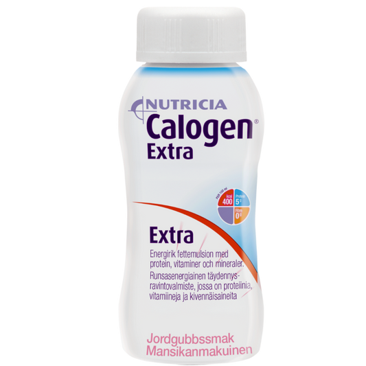 CALOGEN Extra mansikanmakuinen kliininen ravintovalmiste 200 ml